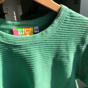 Big Bud Press honeycomb crop seafoam green XXS